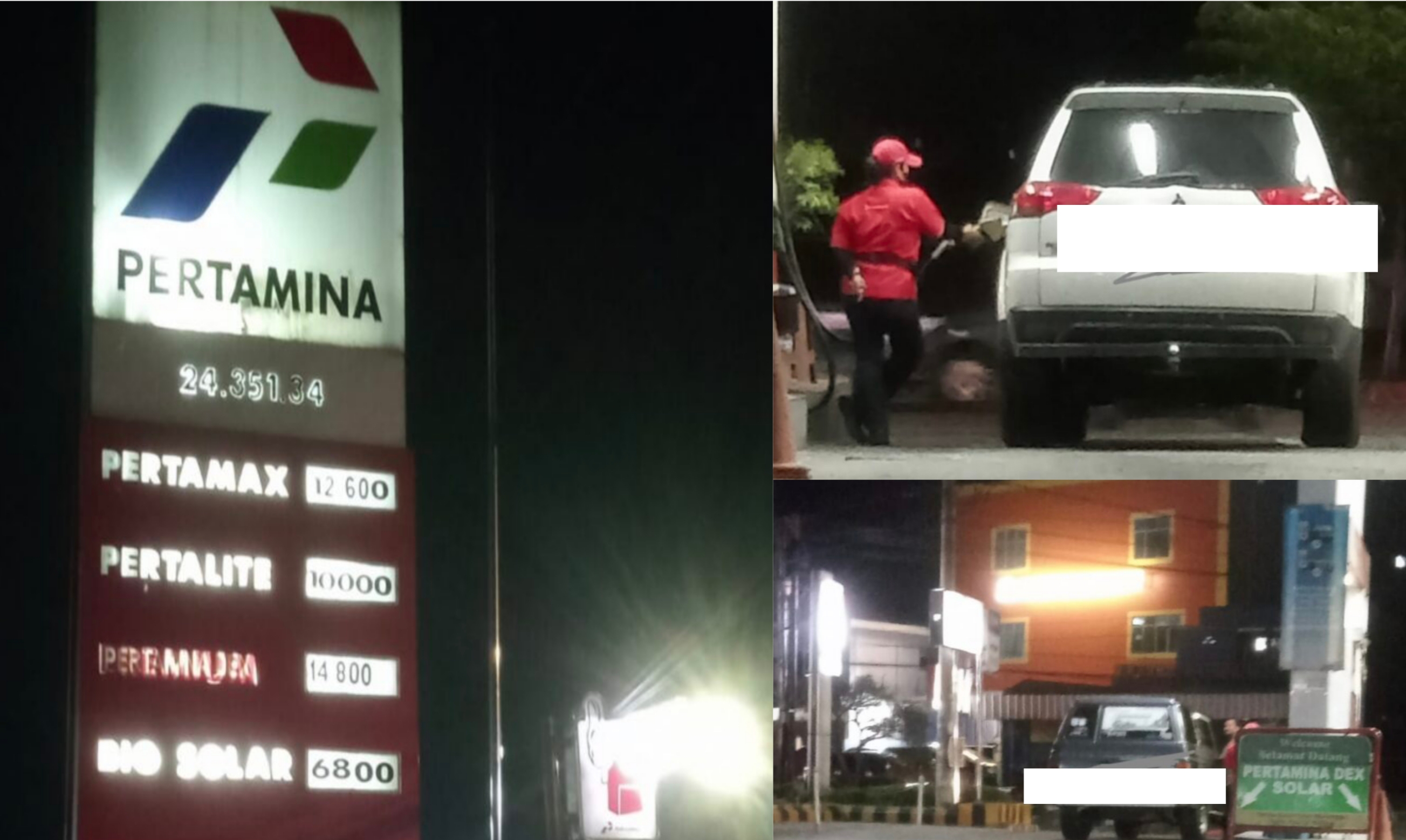 Petugas Operator SPBU 24.351.34 Antasari Diam - Diam Layani Sejumlah Mobil Pengecoran Diduga Pelaku Pelangsir Berikan Uang Pelicin